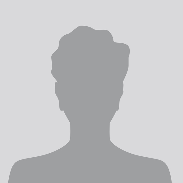 Person grey photo placeholder man silhouette on grey background